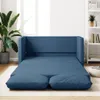vidaXL Bodensofa mit Schlaffunktion Blau 112x174x55 cm Produktbild-Vorschau 2