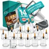 KURGLAS Schröpfgläser mit Vakuumpumpe [14 Stück] - Produktbild-Vorschau 1