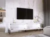 MEUBLE TV : Blanc mat avec pieds en noir, 170 x 52 x 32 cm Voir les images du produit 3