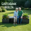 KHW Gartenbank "Berlin" aus Kunststoff mit 2 Pflanzkästen. Produktbild-Vorschau 11