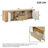 Mobile TV 180 cm con illuminazione LED, mobile TV con 2 Anteprima dell’immagine prodotto 6