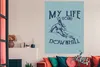MuchoWow® Poster Jahrgang - Ski - Schnee 120x180 cm - Produktbild-Vorschau 3