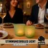 BigDean Windlicht Glas grün Teelichthalter 6er Set Produktbild-Vorschau 6