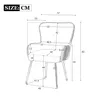 A diagram showing the dimensions of a chair. Produktbild-Vorschau