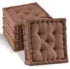 Beautissu 4er Set Bodenkissen Sitzkissen Mila, 50x50cm, Produktbild-Vorschau 1