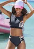LASCANA ACTIVE Crop-Bikini-Top Wave nachtblau bedruckt Produktbild-Vorschau 2