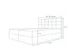 Moderná posteľ s úložným priestorom 160x200 STIG 5 - béžová Náhľad obrázku produktu 5
