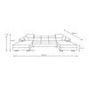 MUFFO Ecksofa U-Form ALONZO MAXI U mit Schlaffunktion Produktbild-Vorschau 7