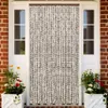Insektenschutz-Vorhang Taupe und Weiß 100x220 cm Chenille Produktbild-Vorschau 2