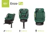 Collage of a green car seat shown from different angles with accompanying text and icons. Náhľad obrázku produktu