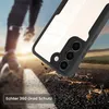 A person running in the background with a phone case in the foreground, suggesting durability and protection. Produktbild-Vorschau