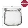 Glasgefäß mit Deckel TO fi82/6 370ml - 6 Stk Produktbild-Vorschau 5
