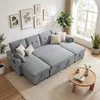 Divano angolare HOMCOM con funzione letto e contenitore, Anteprima dell’immagine prodotto 2
