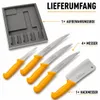 Messer Set 5 tlg. Metzgermesser Kochmesser Rostfrei Produktbild-Vorschau 1