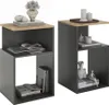 Table de chevet Vicco Elios Anthracite/chêne doré Lot de 2, Voir les images du produit 5