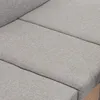A close-up view of the upholstered surface of a gray sofa or chair. Produktbild-Vorschau