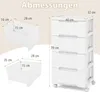 COSTWAY kast met 5 lades, opbergkast, commode met lades, Productafbeelding-voorbeeld 3