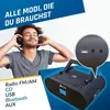 KLIM Boombox B4 Radio mit CD Player + AM/FM Radio, MP3, Produktbild-Vorschau 6