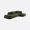 sweeek - Organisches 3-Sitzer-Ecksofa mit strukturiertem Produktbild-Vorschau 1