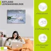 ARTland Leinwandbild Stolze Schwanenfamilie Größe: 40x30 cm Produktbild-Vorschau 3