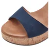 MARCO TOZZI Damen Sandalette hoher Schuh Riemchen Korkoptik Produktbild-Vorschau 11