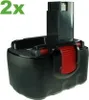 2x Trade-Shop Ni-MH Akku 12V 3000mAh ersetzt Bosch 2 607 Produktbild-Vorschau 1