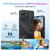 A collage showcasing the features of a smartphone, including its cameras, Google Lens, face unlock, video capabilities, and different photo modes. Produktbild-Vorschau