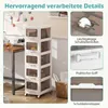 COSTWAY 5 Schubladen Nischenschrank mit Rollen, Produktbild-Vorschau 8