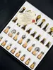 Italienisches Schachbrett Leder Gold/Burgund 33 + Produktbild-Vorschau 6