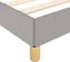 vidaXL Rám postele bez matraca svetlosivý 90x200 cm látka Náhľad obrázku produktu 6