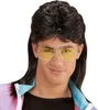 Vokuhila Männer Perücke mit Brille 80er Jahre Mullet in Produktbild-Vorschau 5