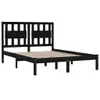 vidaXL Massivholzbett Schwarz Kiefer 200x200 cm -  Betten & Produktbild-Vorschau 5