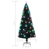 vidaXL Weihnachtsbaum mit Beleuchtung und Ständer 210 cm Produktbild-Vorschau 7
