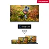 A marketing image showing a Thomson TV displaying a baby, with Google Cast branding and icons representing streaming to a laptop, tablet, and phone. Podgląd zdjęcia produktu