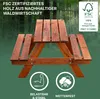 ITA Kindersitzgarnitur aus Holz Grau - Kinder Picknicktisch Produktbild-Vorschau 5