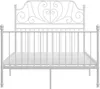 vidaXL Struttura letto in metallo bianco 120x200 cm Anteprima dell’immagine prodotto 2