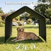 COSTWAY Hundehütte Outdoor, Hundezelt mit Regenvordach & Produktbild-Vorschau 6