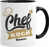 personalisierte Kaffeetasse Chefkoch mit anpassbarem Namen Produktbild-Vorschau 1