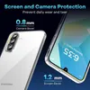 A clear phone case is shown on a dark background, highlighting its protective features. Náhľad obrázku produktu