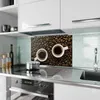 Küchenrückwand Spritzschutz Glas mit Motiv Kaffeebohnen und Produktbild-Vorschau 2