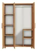 Dmora Guardaroba 3 Ante Nella 48x120 cm Marrone Quercia, Anteprima dell’immagine prodotto 7