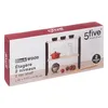 A product box for a 2-tier shelf, showing a depiction of the shelf with kitchen items. Anteprima dell’immagine prodotto