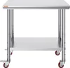 Arbeitstisch 91 x 60 x 82 cm Edelstahl Catering Produktbild-Vorschau 10