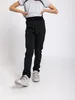 Unuo, Detské fleecové softshellové nohavice Sporty, čierne Náhľad obrázku produktu 2