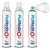 Three portable oxygen inhalers are displayed against a white background. One inhaler is shown with an attached mask. Anteprima dell’immagine prodotto