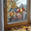 GKA Fensterbild 6 bunte Vögel auf Blütenast Produktbild-Vorschau 3