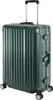 A green hard-shell suitcase with four wheels and a retractable handle. Náhľad obrázku produktu