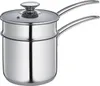 Wasserbad-Topfset 14 cm, Edelstahl, 1,5 l + 1 l Einsatz, für Induktion Produktbild-Vorschau