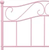 vidaXL Rama łóżka różowa metalowa 100 × 200 cm Podgląd zdjęcia produktu 4