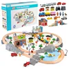 Malplay Elektrische houten treinset, 95 onderdelen: trein, Productafbeelding-voorbeeld 1
